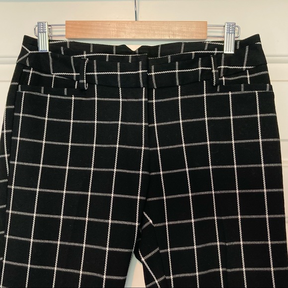 AMANDA & CHELSEA Windowpane Print Dress Pant - Picture 2 of 4